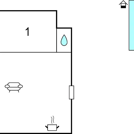1 Bedroom Beautiful In Apartment *